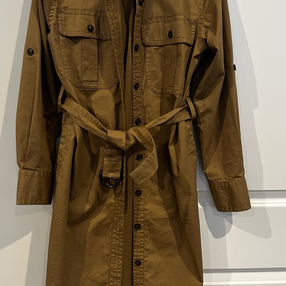 Banana Republic Tan Trench Coat with Belt